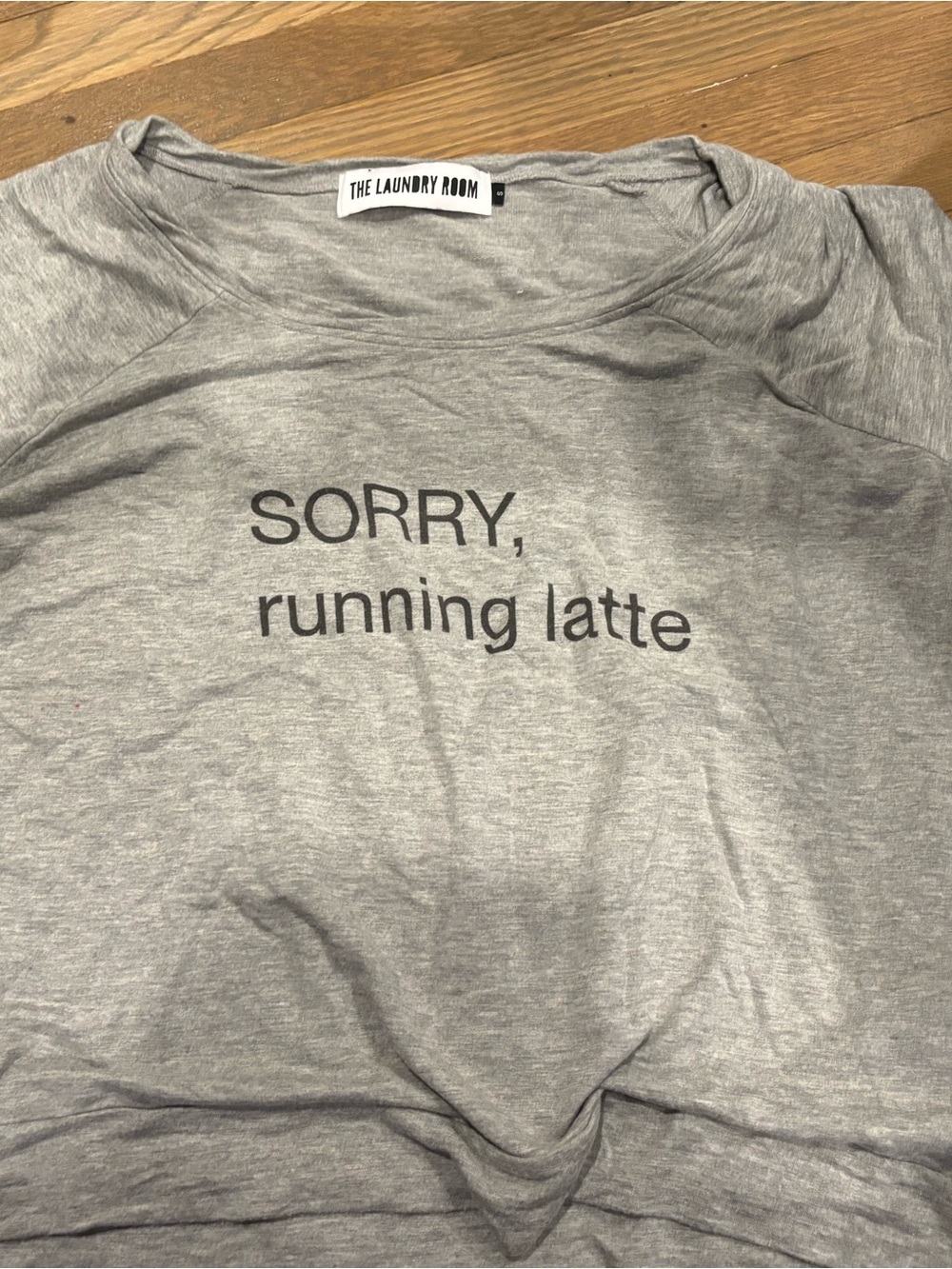 The Laundry Room Grey Logo Label Tee